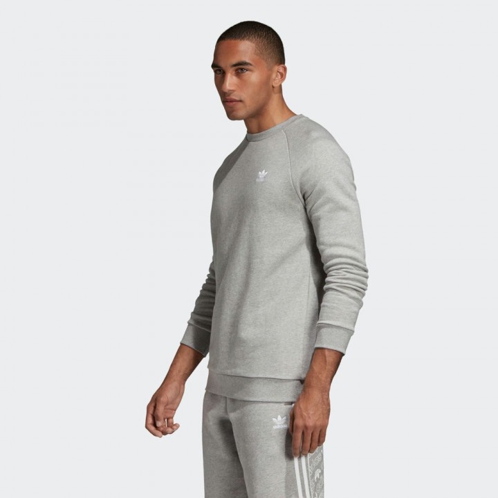  Áo thun nam Adidas Originals Essentials Sweatshirt Small Logo Grey DV1642