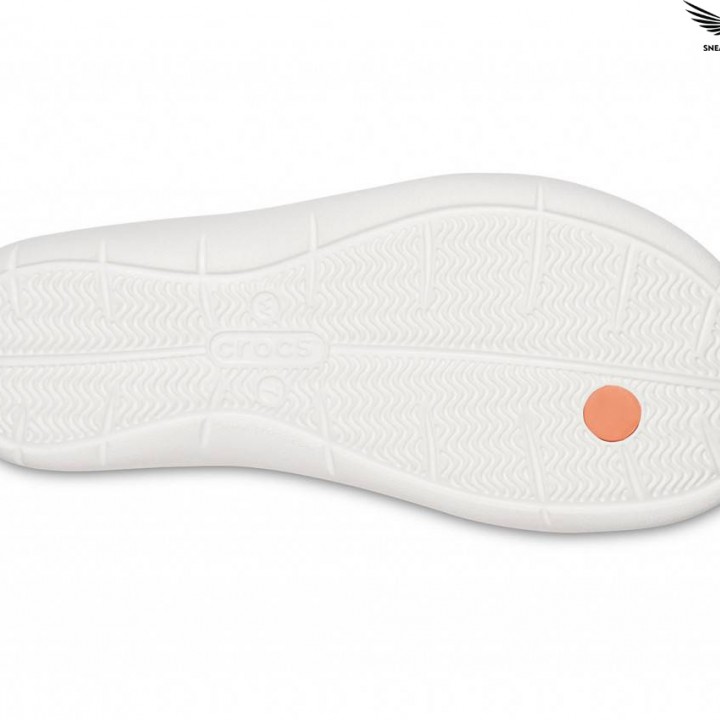 Dép xỏ ngón nữ Crocs chính hãng Swiftwater Flip Grapefruit/White 204974-82Q