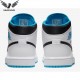 Giày thể thao Air Jordan 1 mid laser blue 554724-141